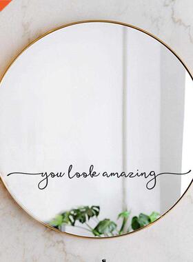 You Look Amazing Mirror Decal Vinyl Decal Bathroom Decor Sho