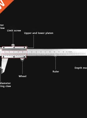 Vernier Caliper 0.02mm Metal Calipers Gauge Micrometer Measu