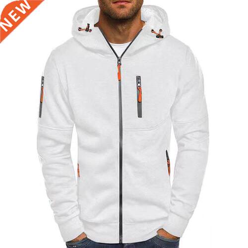 Spring Men's Jackets Hooded Coats Casual Zipper Sweatirts