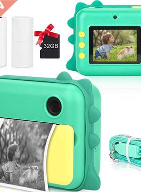 Children Instant Camera Print Camera For Kids 1080P Video Ph