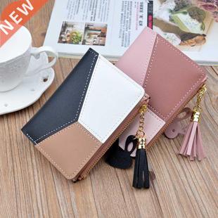 Geometric Women Cute Pink Wallets Pocket Purse Card Holder P