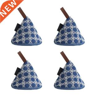 4pcs Pot Holder Anti Scald Pinch Gloves Clips Waable Cute