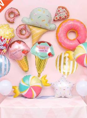 1Set Donut Theme Party Decoration Candy Bar Ice Cream Balloo