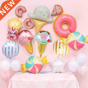 1Set Donut Theme Party Decoration Candy Bar Ice Cream Balloo