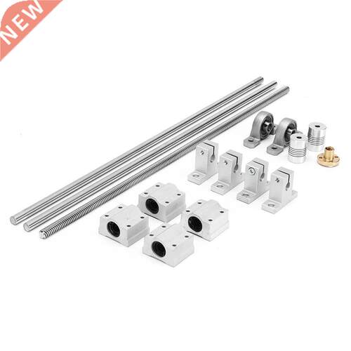 Linear Rail Shaft Rod Set Guide T8 Dual Lead Screw Slider Co