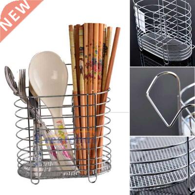 Metal Hanging Cutlery Holder Drainer Spoon Fork Chopsticks S