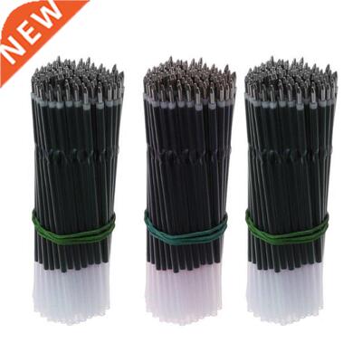 100Pcs 0.7mm Ballpoint Pen Refill Black Blue Red Pen Refill