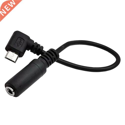90 degree bend Micro USB Male to 3.5mm Female Audio Jack Ca