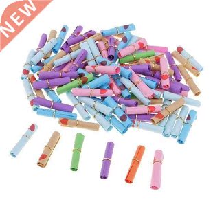 100 Pieces Colorful Wish Paper Scrolls Gift for Wedding