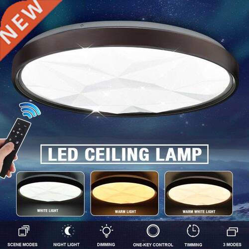 50CM 200W Dimmable Ultra-thin Diamond Modern Round LED Ceili