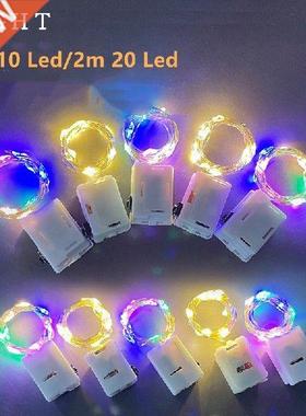 Fairy 1M 2M Battery Operated LED Copper Wire String Lights