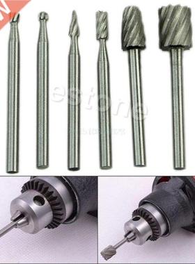 Hot 6pcs HSS Routing Router Grinding Bits Burr For Rotary To