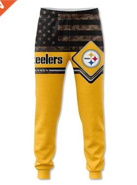 2021 Autumn Fashion Pittsburgh Men's Casual Steelers Pants S