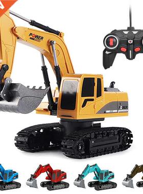 RC Excavator Toy 2.4Ghz 6 Channel 1:24 RC Engineering Car Al