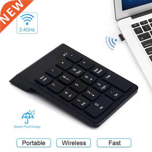 2.4GHz Wireless Numeric Keypad Numpad 18 Keys Portable Small