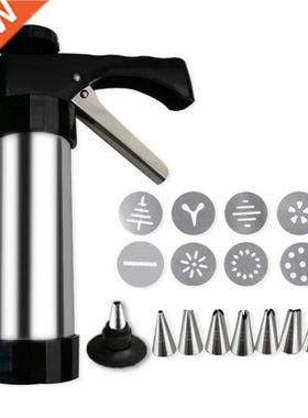 Biscuit Maker Cookie Press Gun Kit Machine Cookie Making Cak