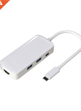 4n1 USB HUB 3.1 Type C to HDM/2 USB 3.0/Type C Adapter for