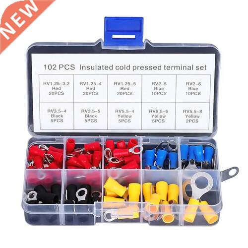 102 Pcs Wire Crimp Connectors Copper Wire Insulated Cord Pin