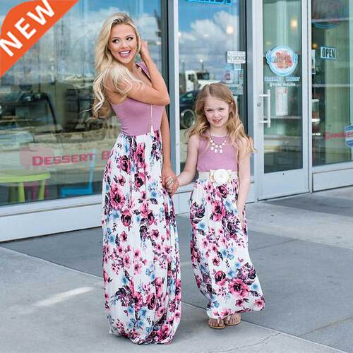 Mommy and me clothes Mother daughter dresses Floral Printed