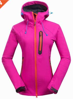 Outdoor Women Softshell jacket Autumn Winter windproof water