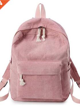 Women Backpack Corduroy Design School Backpacks For Teenage