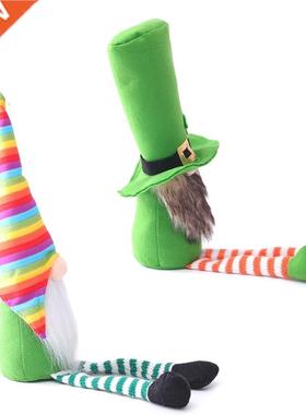 Patricks Day Tomte Plush Doll Irish Leprechaun Scandinavian