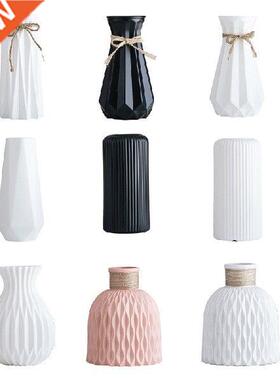 Modern Plastic Flower Vase Imitation Ceramic Flower Pot