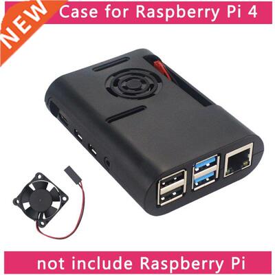 Rasperry Pi 4 Model  AS Case lack Transparent ox Enclos