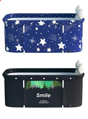 Adult Portable Fding Bathtub PVC Soaking Bathing Tub Spa