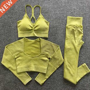 Seamless Women Tracksuits Fitness Bra Outfit Yoga Set Workou