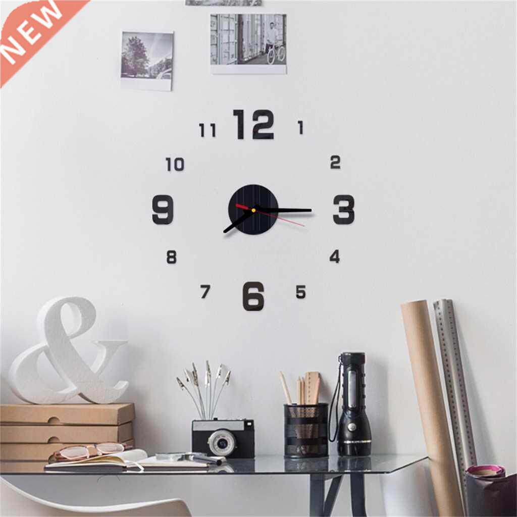 1Pcs Modern Large Wall Clock D Mirror er nique Big Number W图片