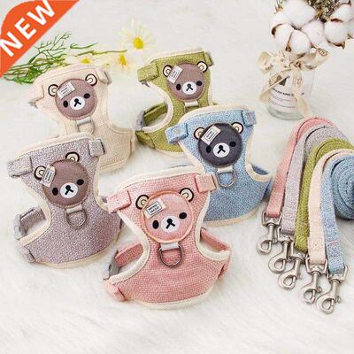 Pet Vest Traction Rope Colour Cartoon Bear Chest Strap Dog C