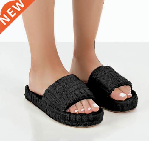 Women Shoes 2022 ren Embossed Cotton Slippers Women's Home