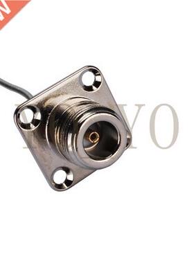 RF dpter MCX plug right ngle to N jck pnel mount strig