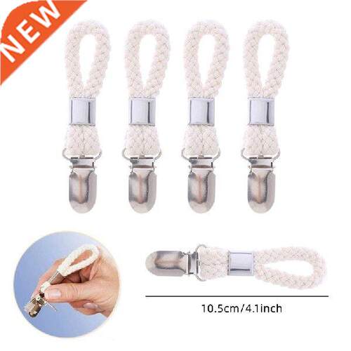 4/12PCS Woven Cotton Rope Loop Towel Clip Pendant Hanger