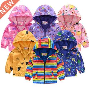 Children Spring Long Sleeve Zipper Jacket Unisex Baby Cartoo