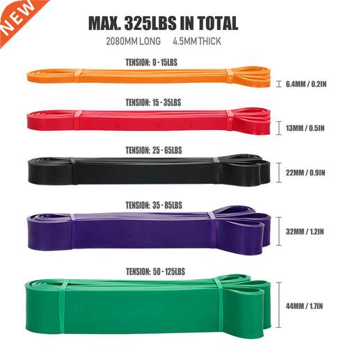 *1pc/5 PCS Resistance Band Set Gym Strength Training Rubber