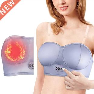 Electric Breast Massage Bra Wireless Heating Vibration Chest