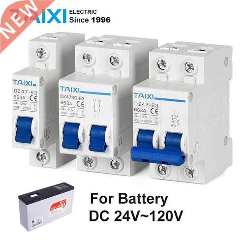 DC MCB 24V 48V 96V DZ47 circuit breaker dc 125A 63A 32A DZ47