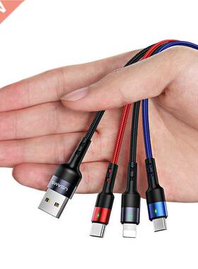 USAMS U26 4 in 1 USB Cable C Charging Cable Micro USB Charge