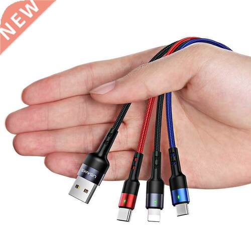 USAMS U26 4 in 1 USB Cable C Charging Cable Micro USB Charge