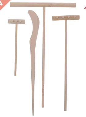 4/5 pièces bambou Zen jardin râteau médi