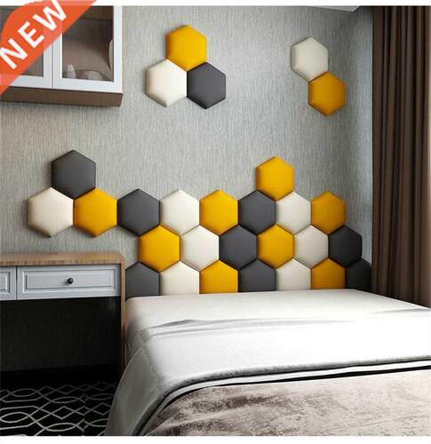 Buy 10 Get 12 Hexagonal Headboard 3D Wall Stickers Bedroom L