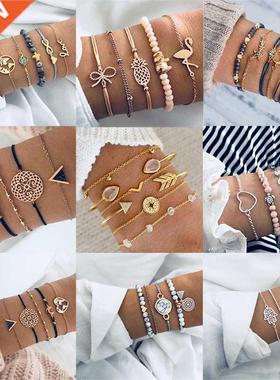 Boho Bangle For women Turtle Elephant Heart ell Star Moon