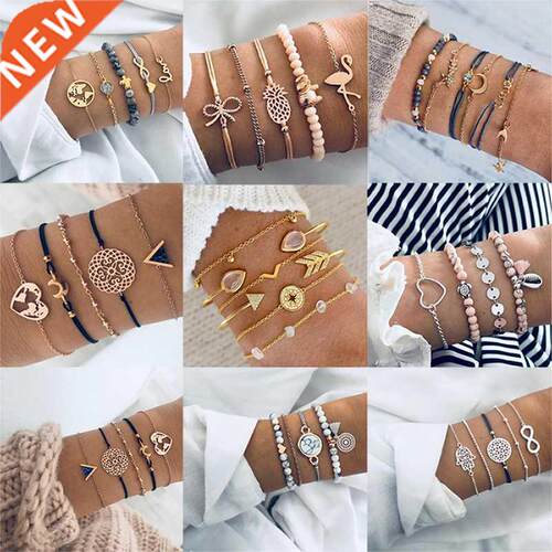 Boho Bangle For women Turtle Elephant Heart ell Star Moon