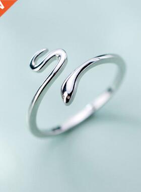 Lovely Snake S Open Adjustable Fnger Rng for Women Sm