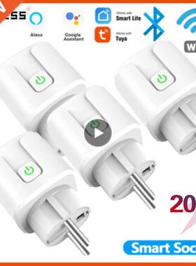 WiFi Smart Plug 20A EU Brazil Socket Wireless Remote Voice