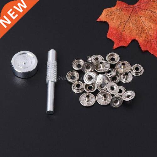 Metal Snap Fastener with 6 Fasteners Kit Press Studs Button