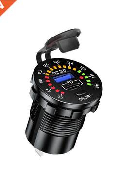 12V Quick Charge 3.0 USB SUV Car Charger Waterproof 18W Type