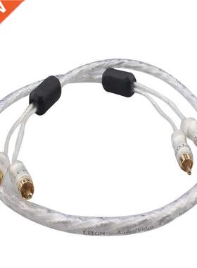 Liton Silver Plated Dual-filter Hifi Audio RCA Cable with Go
